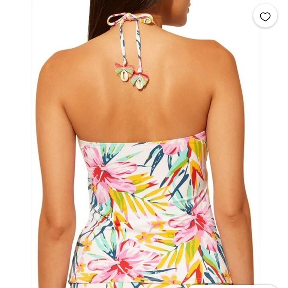 Bleu Rod Beattie Women's Bandeau Tankini Swim Top Pink size 6 NWT - Picture 10 of 10